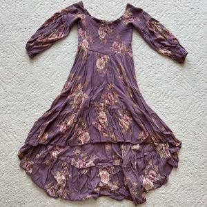 Altar’d state High-Low off the shoulder floral dress